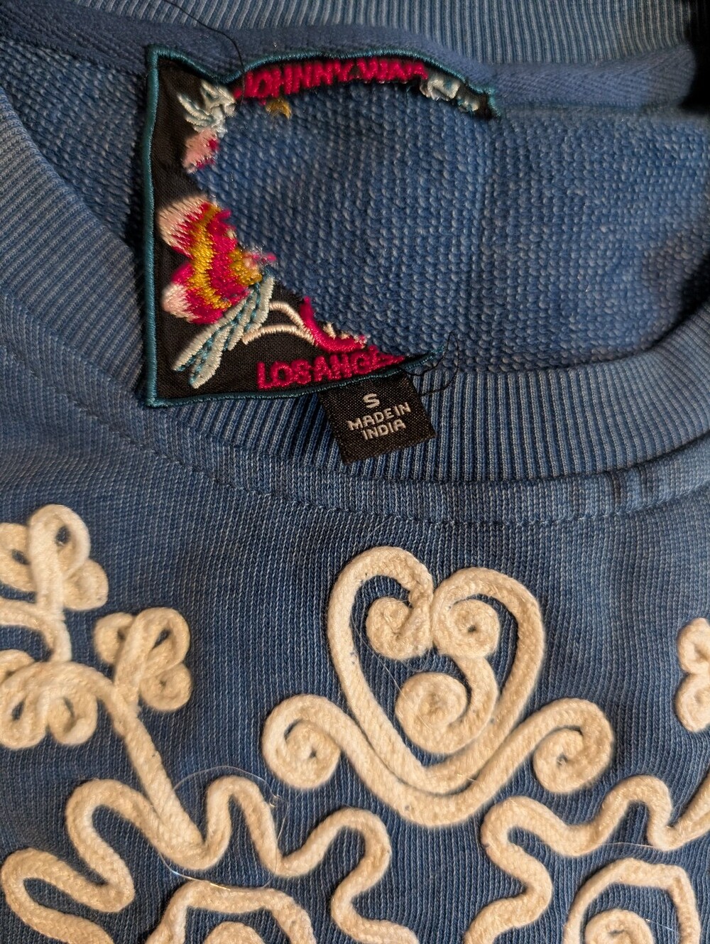 Johnny Was Sweatshirt* Small * Flaw - Picture 3 of 3